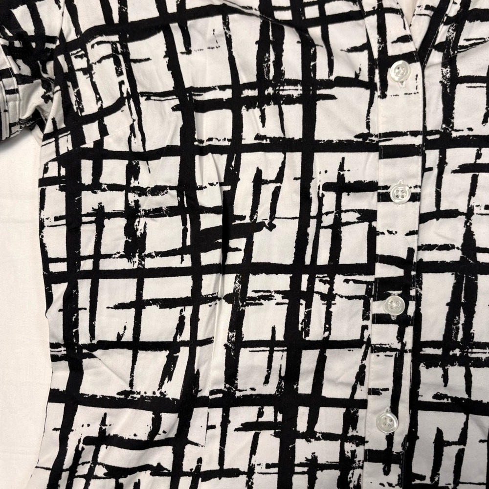 Y2K Abstract Button-Up Top - Picture 4 of 7